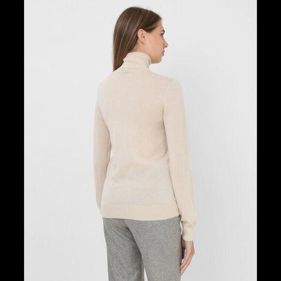 [SOLD] NWT LORO PIANA Women's Sz IT 46 US XL Navy Blue 100% Cashmere Turtleneck - Picture 11 of 13